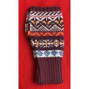 Burgundy Alpaca Fingerless Gloves – Beautiful Peruvian Design